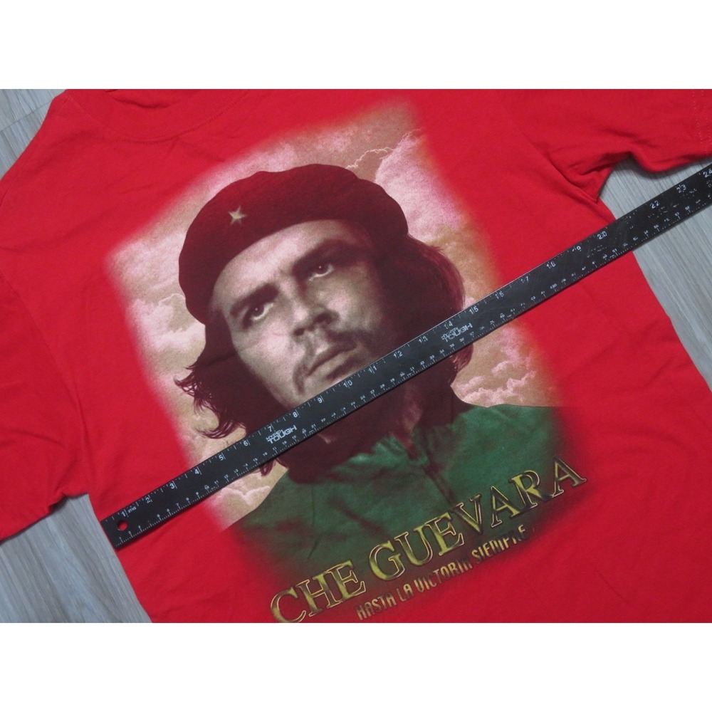 Che Guevara Vintage Shirt Size Large Men Pre Owned Big Graphic Picture - Picture 3 of 4